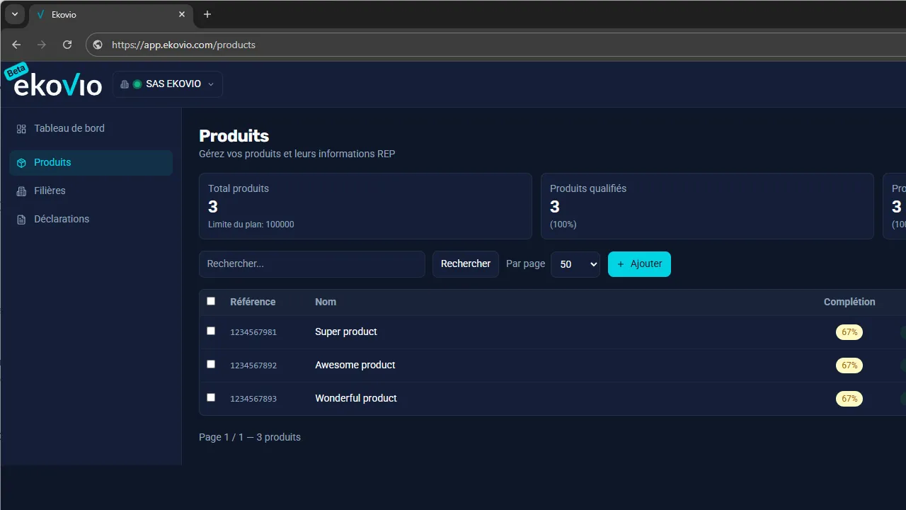 Fonctionnalités 9 Ekovio FR Tabs Lite Produits REP